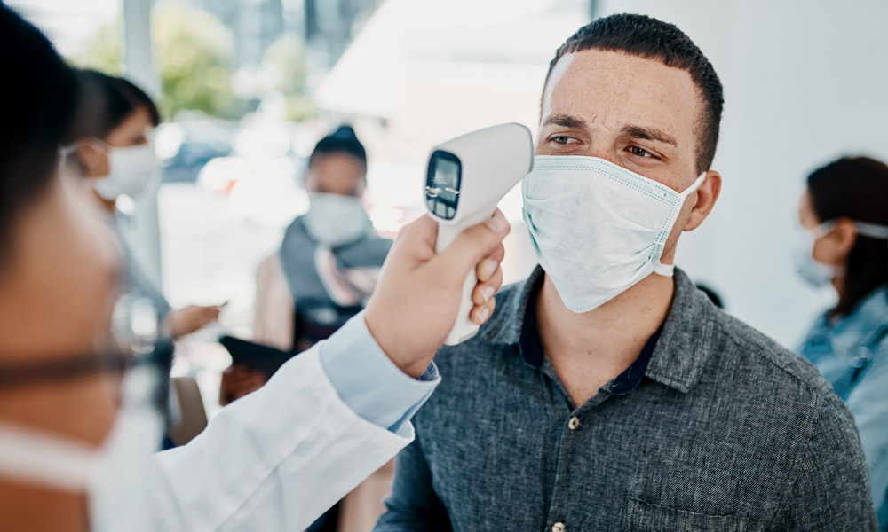 Trainees and instructor